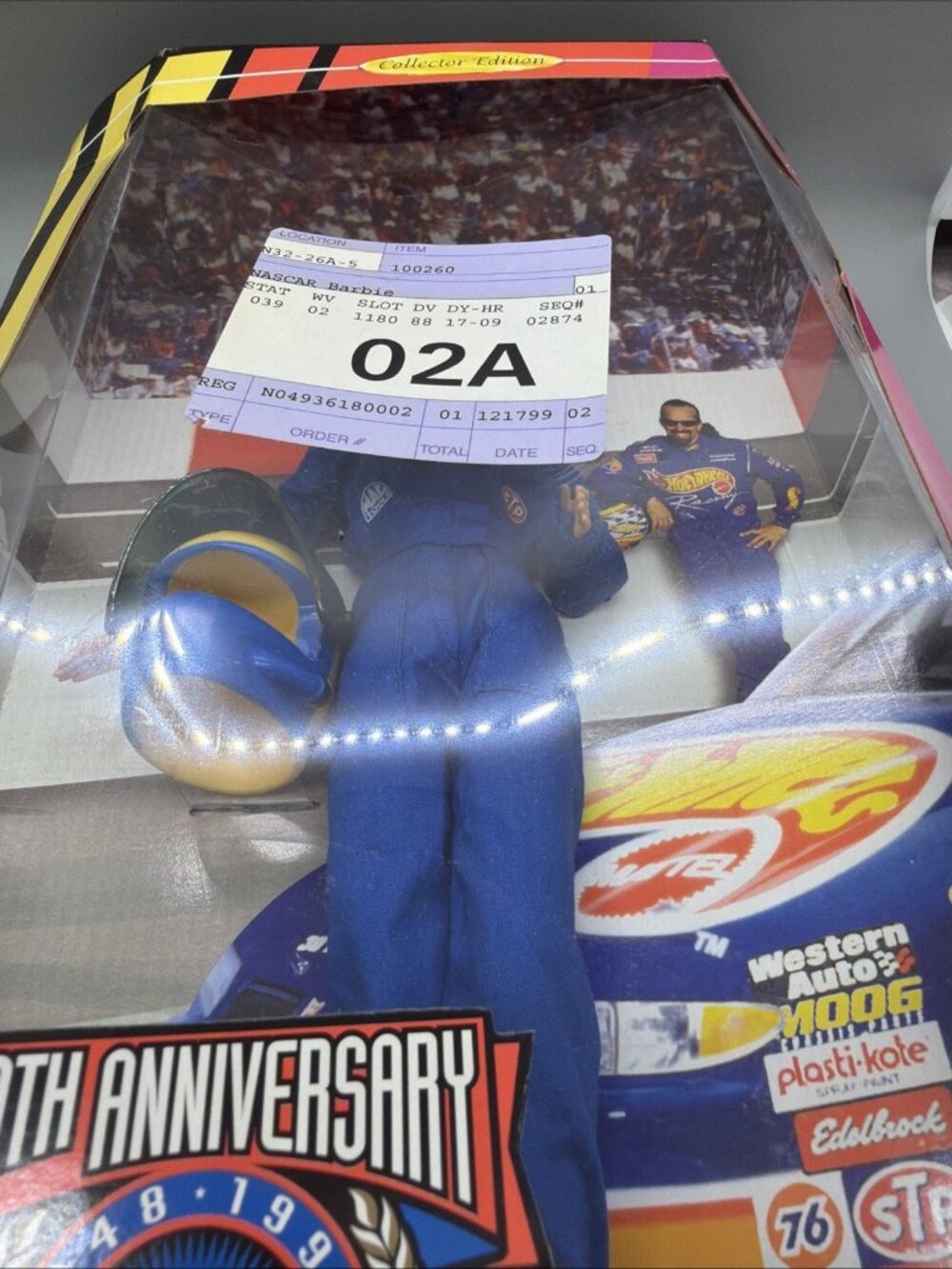 Barbie 50th Anniversary Nascar Doll 1998 Collector Edition NIB Race Car Driver